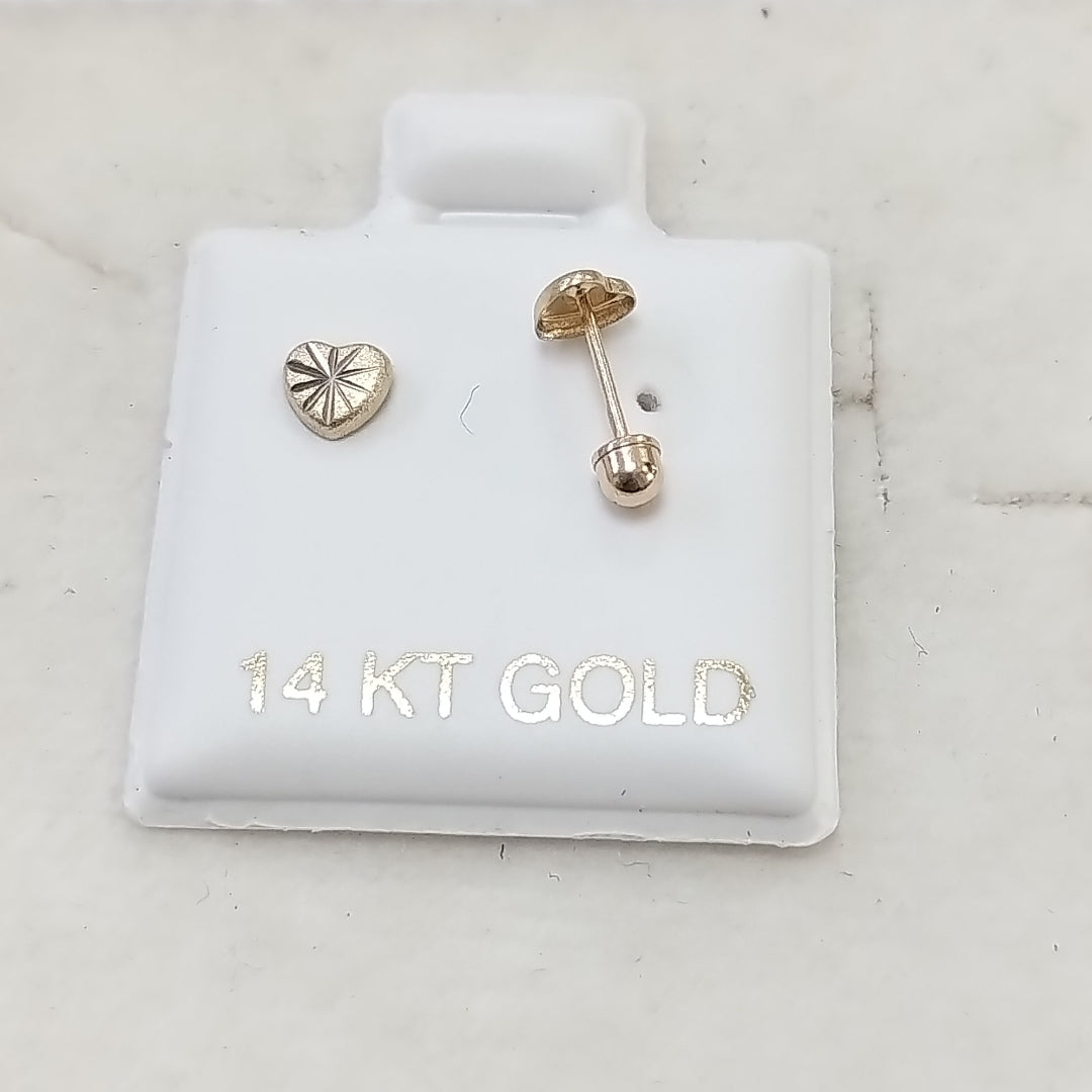 BROQUELES ORO 14K 1 (NUEVO)