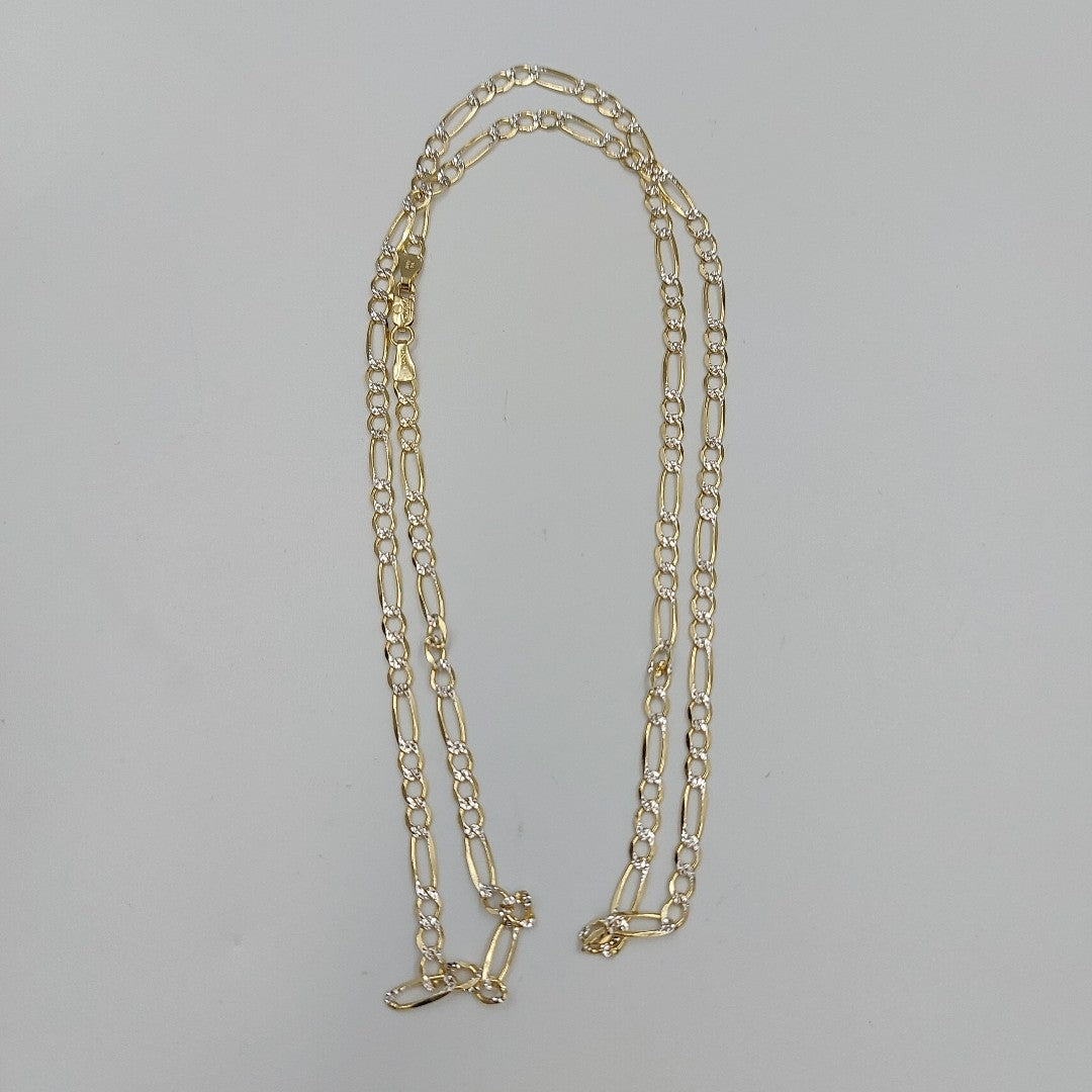 CADENAS CARTIER 3*1 DIAMANTADA ORO 14K 8.1 (NUEVO)