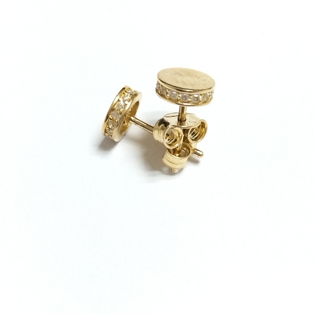 BROQUELES ORO 14K 1.5 (NUEVO)