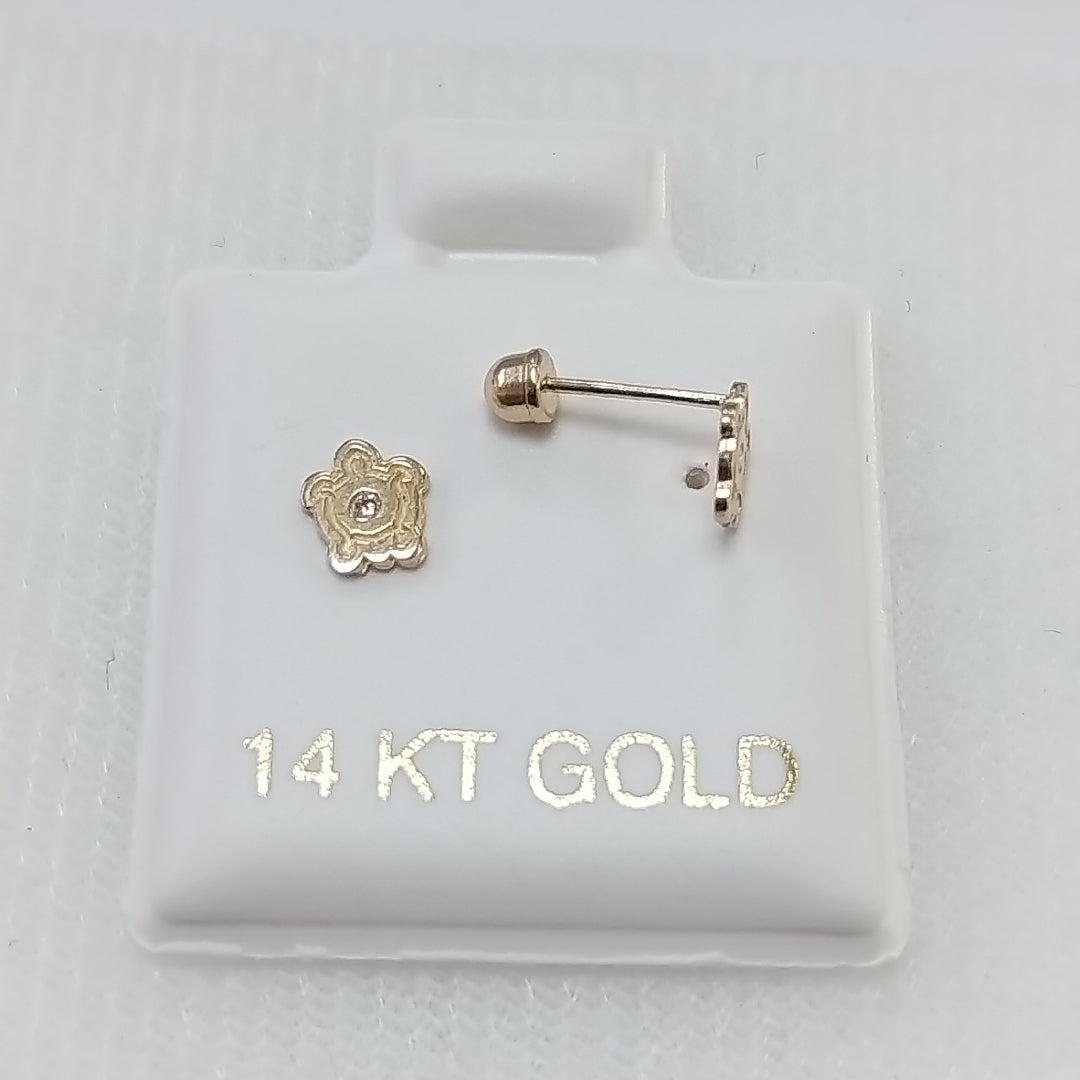 BROQUELES ORO 14K 1 (NUEVO)