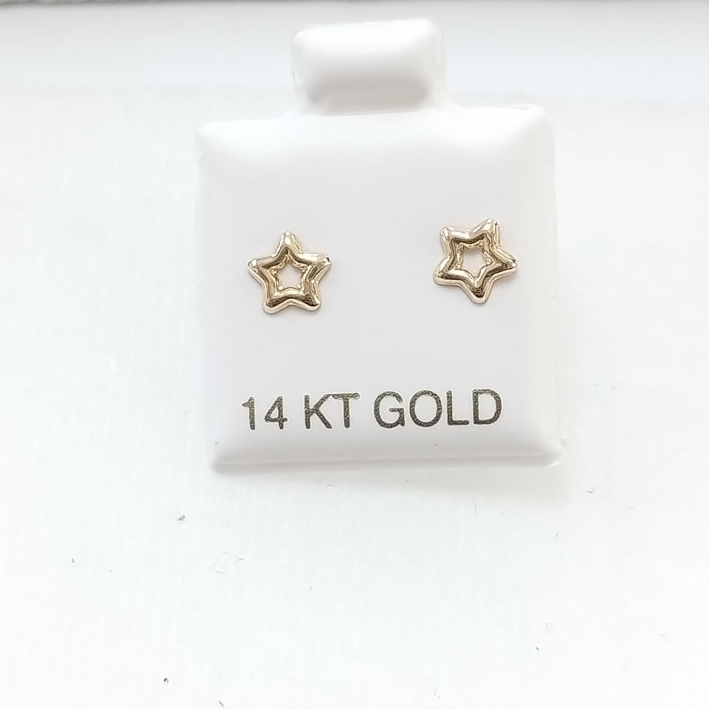 BROQUELES ORO 14K 1 (NUEVO)