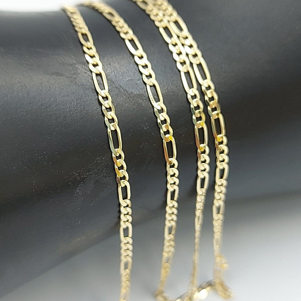 CADENAS CARTIER 3*1 AMARILLA ORO 14K 3.4 (NUEVO)