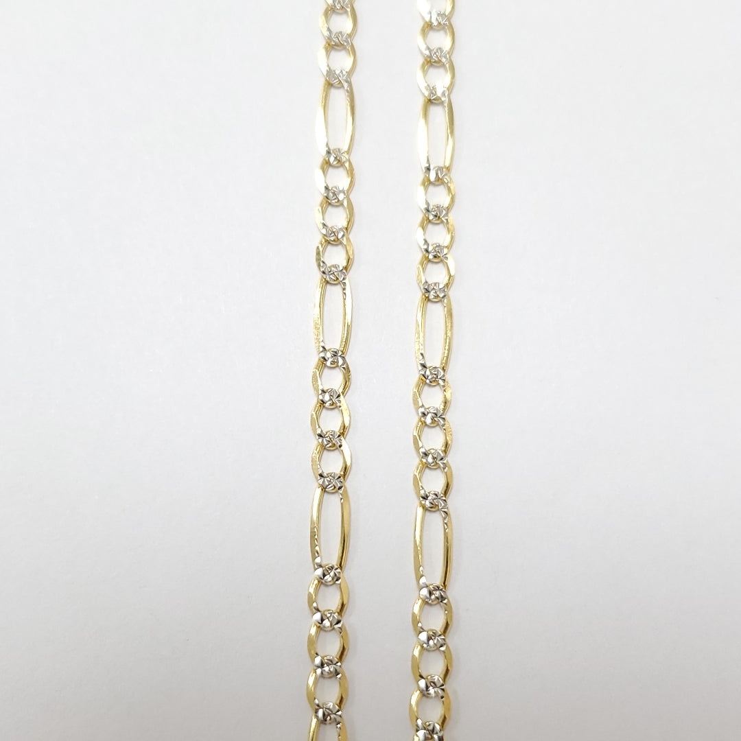 CADENAS CARTIER 3*1 DIAMANTADA ORO 14K 8.2 (NUEVO)