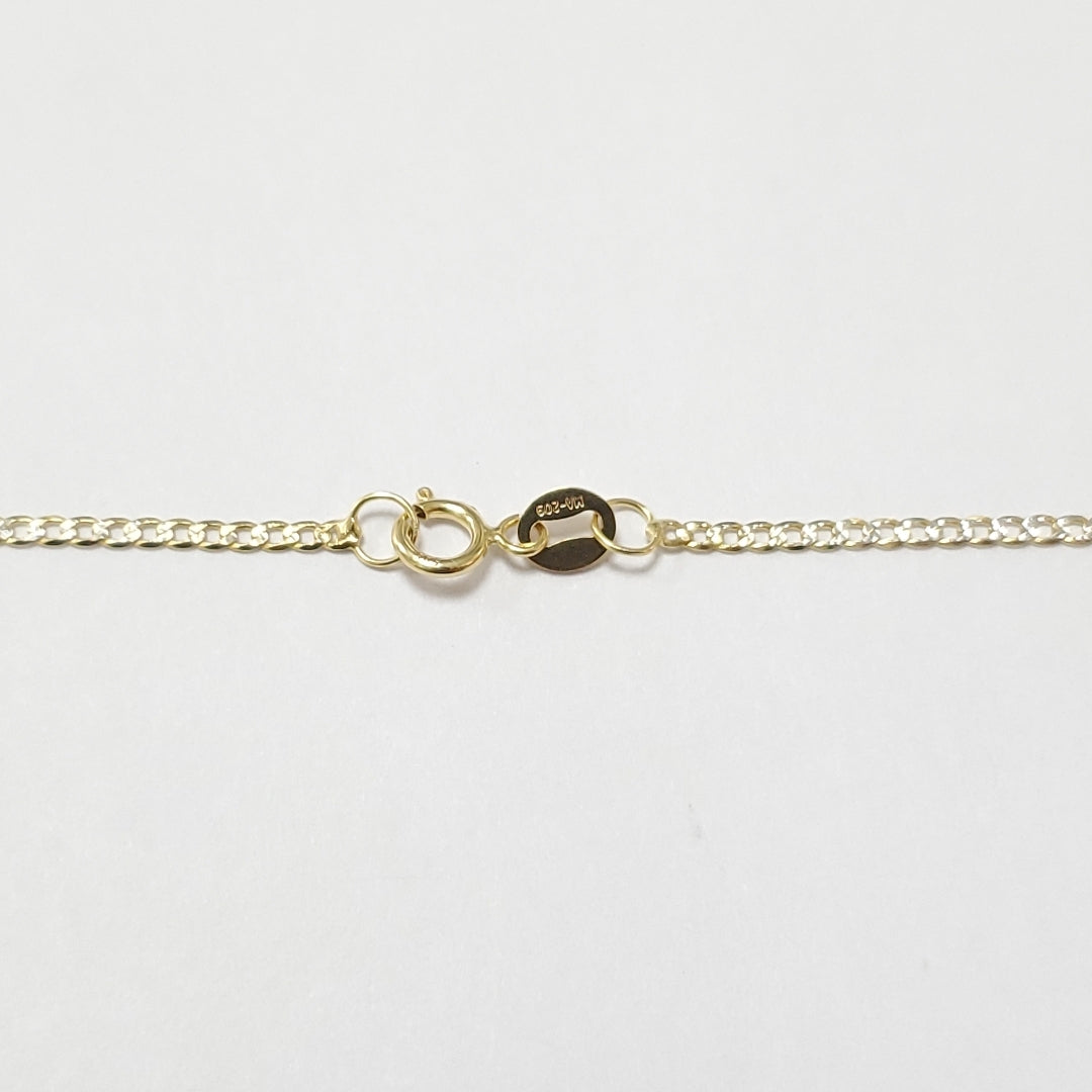 CADENAS BARBADA DIAMANTADA ORO 14K 2 (NUEVO)