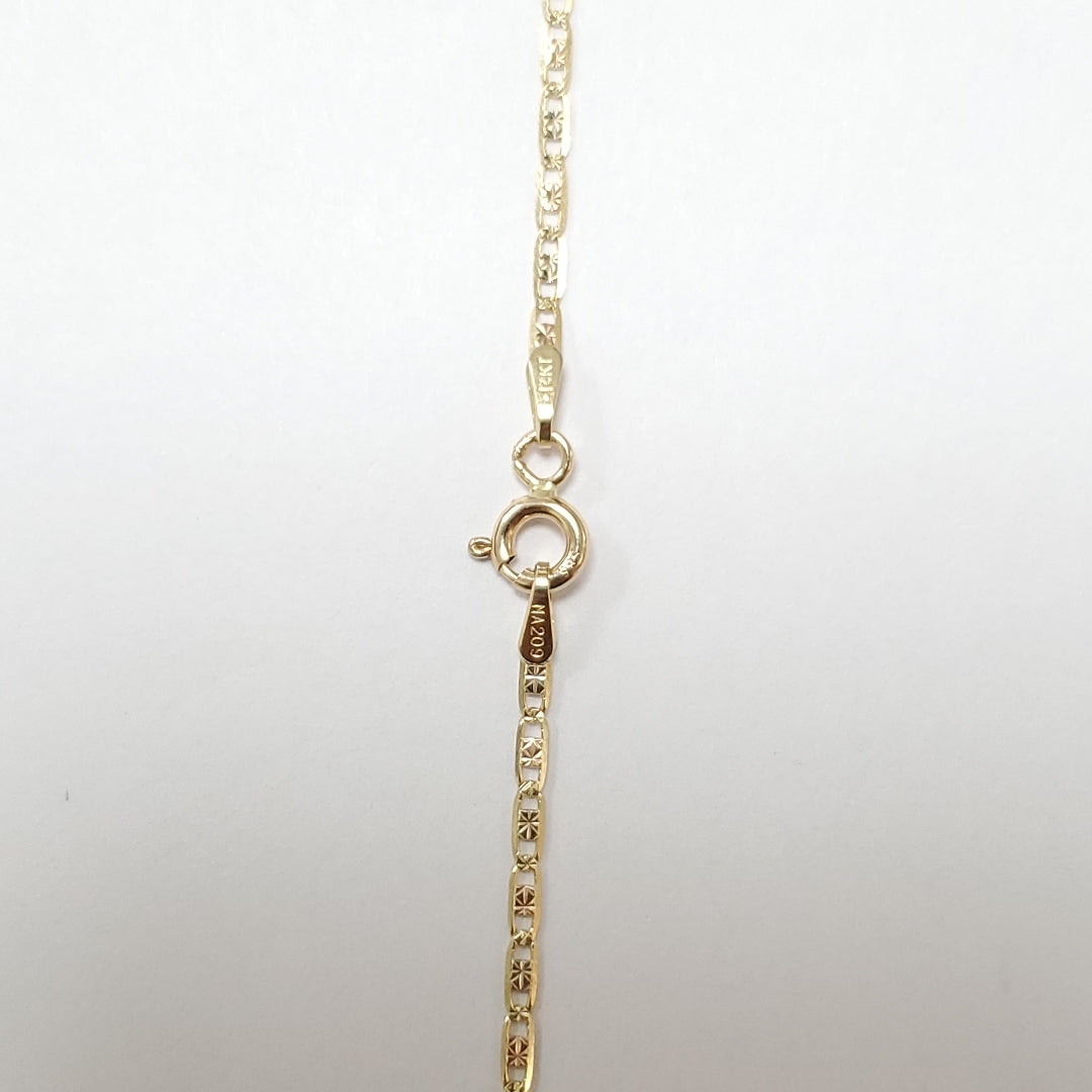 CADENAS VALENTINA/ESPEJO ORO 14K 2.8 (NUEVO)