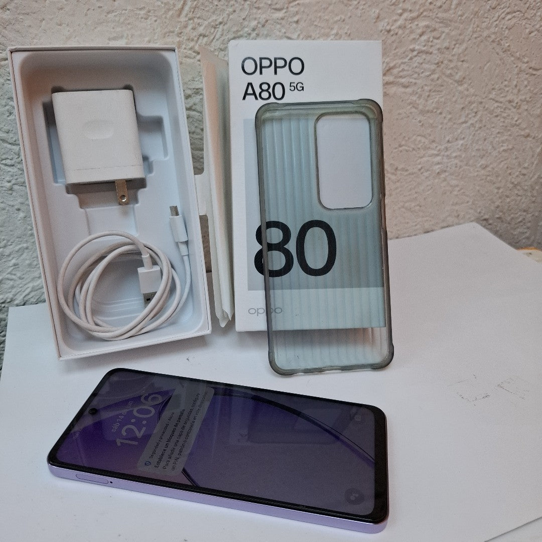 CELULAR OPPO  A80 5G CPH2639 (2024) 256 GB 8 GB RAM (SEMINUEVO)