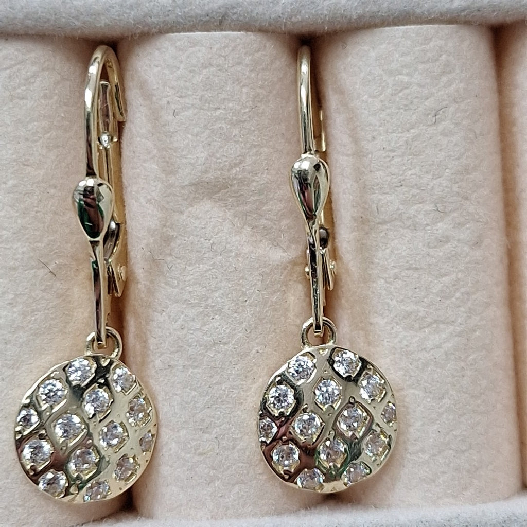 BROQUELES ORO 14K 2.4 (NUEVO)