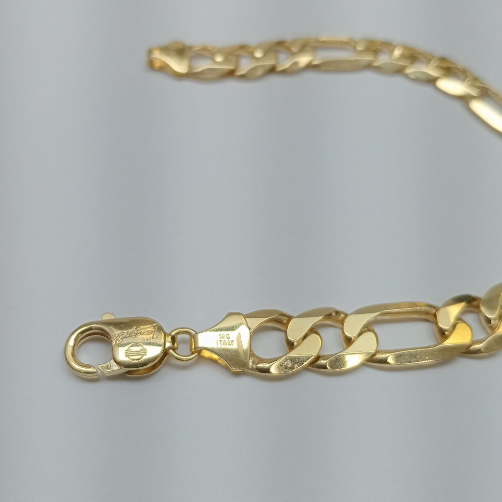 PULSERAS CABALLERO CARTIER 3*1 AMARILLA ORO 14K 34.9 (NUEVO)