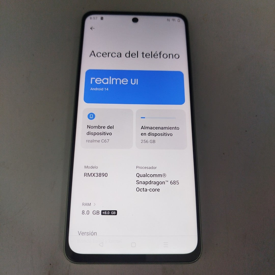 CELULAR REALME C67 RMX3890 (2023) 256 GB 8 GB RAM (SEMINUEVO)