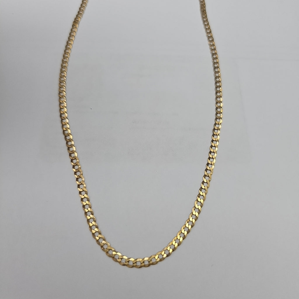 CADENAS BARBADA AMARILLA ORO 10K 5.7 (NUEVO)