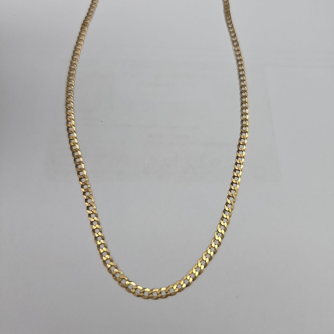 CADENAS BARBADA AMARILLA ORO 10K 5.7 (NUEVO)