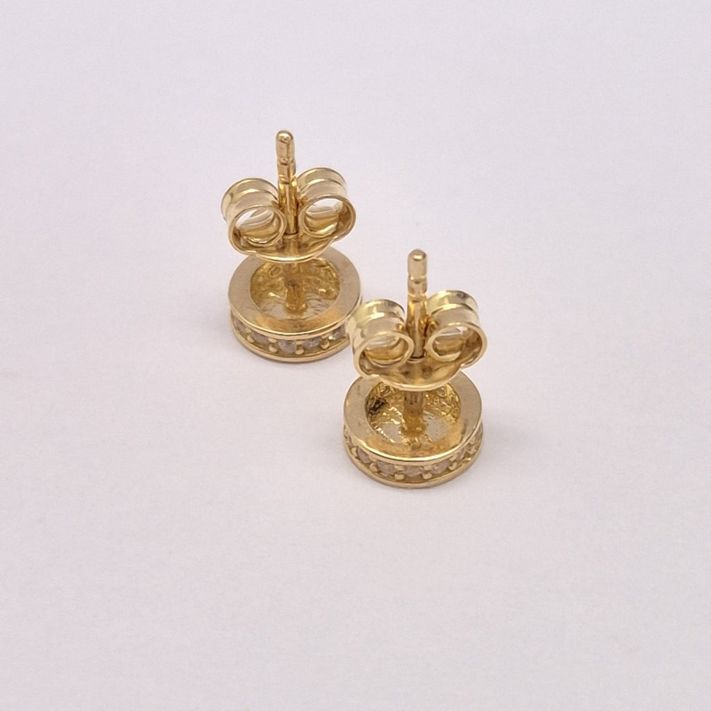 BROQUELES ORO 14K 1.5 (NUEVO)
