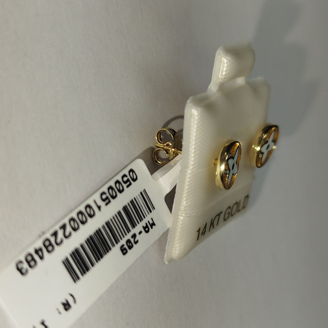 BROQUELES ORO 14K 1.1 (NUEVO)