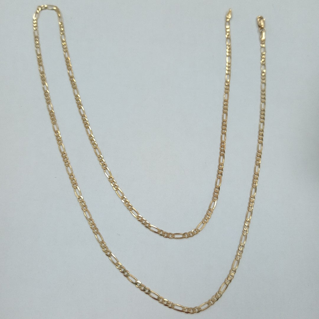 CADENAS CARTIER 3*1 AMARILLA ORO 14K 5.4 (NUEVO)