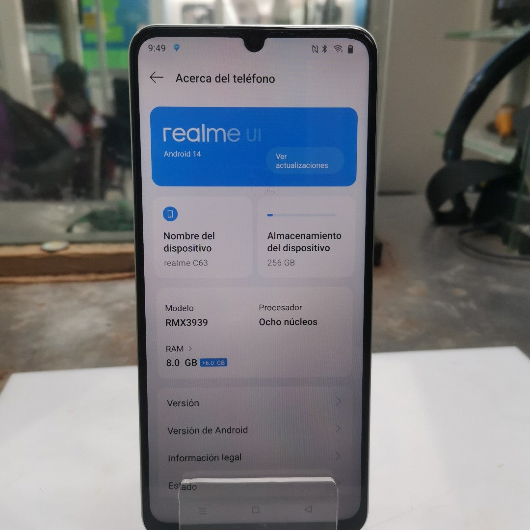 CELULAR REALME C63 RMX3939 (2024) 256 GB 8 GB RAM (SEMINUEVO)