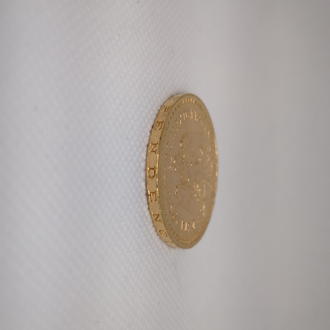 Moneda Centenario Cincuenta Pesos Oro Mexicano 21.6K