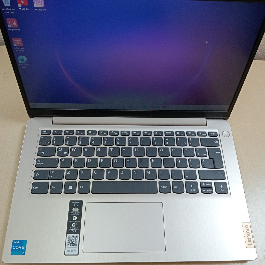 LAPTOP LENOVO IDEAPAD 3 14ITL6 (2023) 1 TB + 256 GB SSD 8 GB RAM (SEMINUEVO)