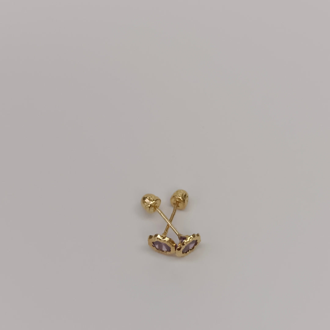 BROQUELES ORO 14K 1 (NUEVO)