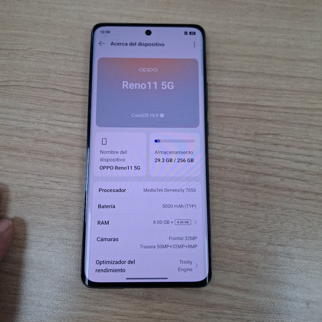 CELULAR OPPO  RENO11 5G CPH2599 (2024) 256 GB 8 GB RAM (SEMINUEVO)