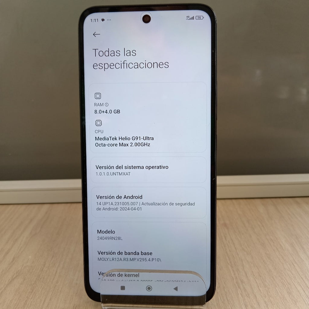 CELULAR XIAOMI REDMI 13 24049RN28L (2024) 256 GB 8 GB RAM (SEMINUEVO)