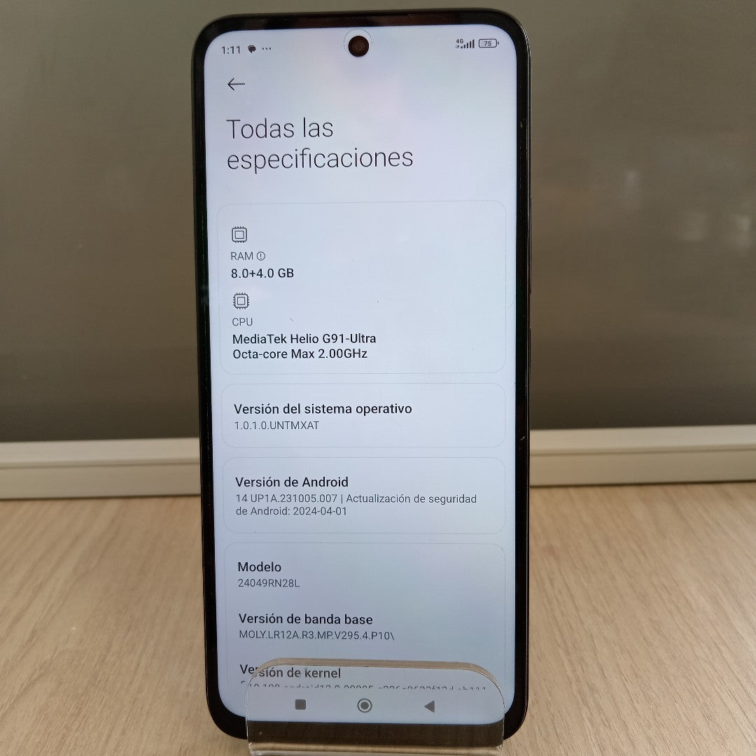 CELULAR XIAOMI REDMI 13 24049RN28L (2024) 256 GB 8 GB RAM (SEMINUEVO)