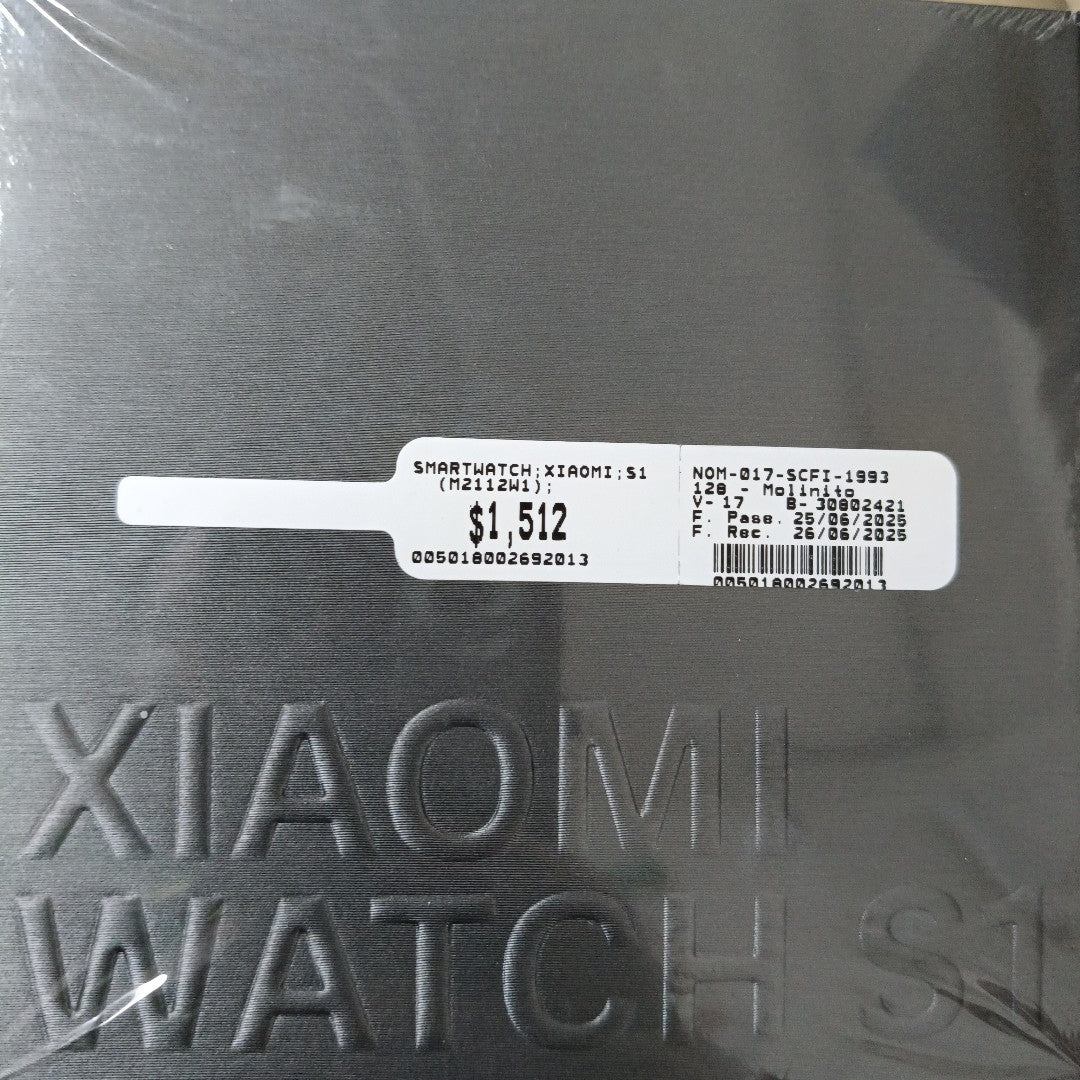 SMARTWATCH XIAOMI S1  (M2112W1) 36 MM BLUETOOTH (SEMINUEVO)