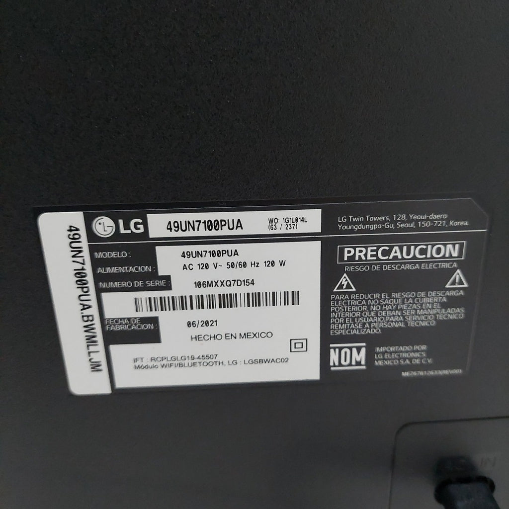 PANTALLA LG 49UN7100PUA (2021) 49" LED 4K (SEMINUEVO)