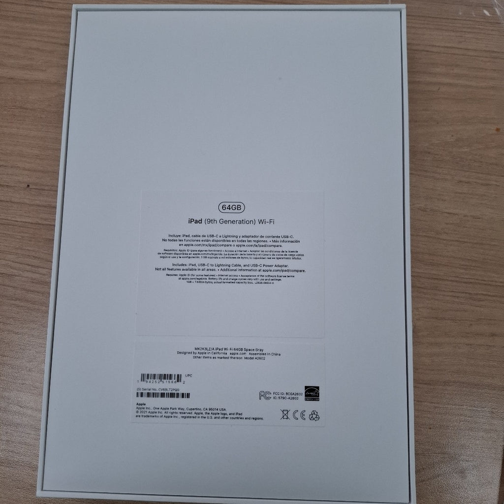 TABLETA APPLE IPAD 9 A2602 64 GB 3 GB RAM (SEMINUEVO)