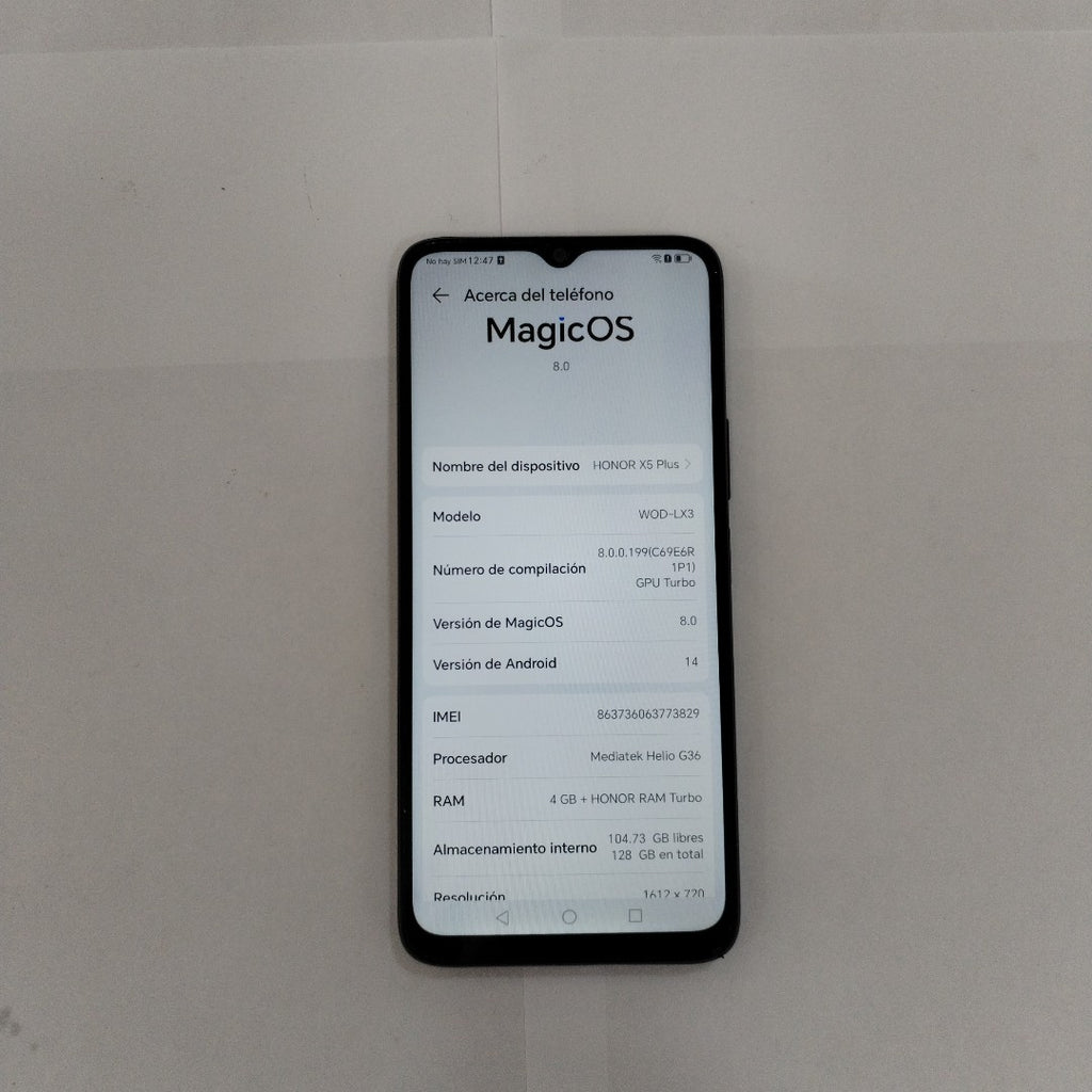 CELULAR HONOR X5 PLUS WOD-LX3 (2023) 128 GB 4 GB RAM (SEMINUEVO)