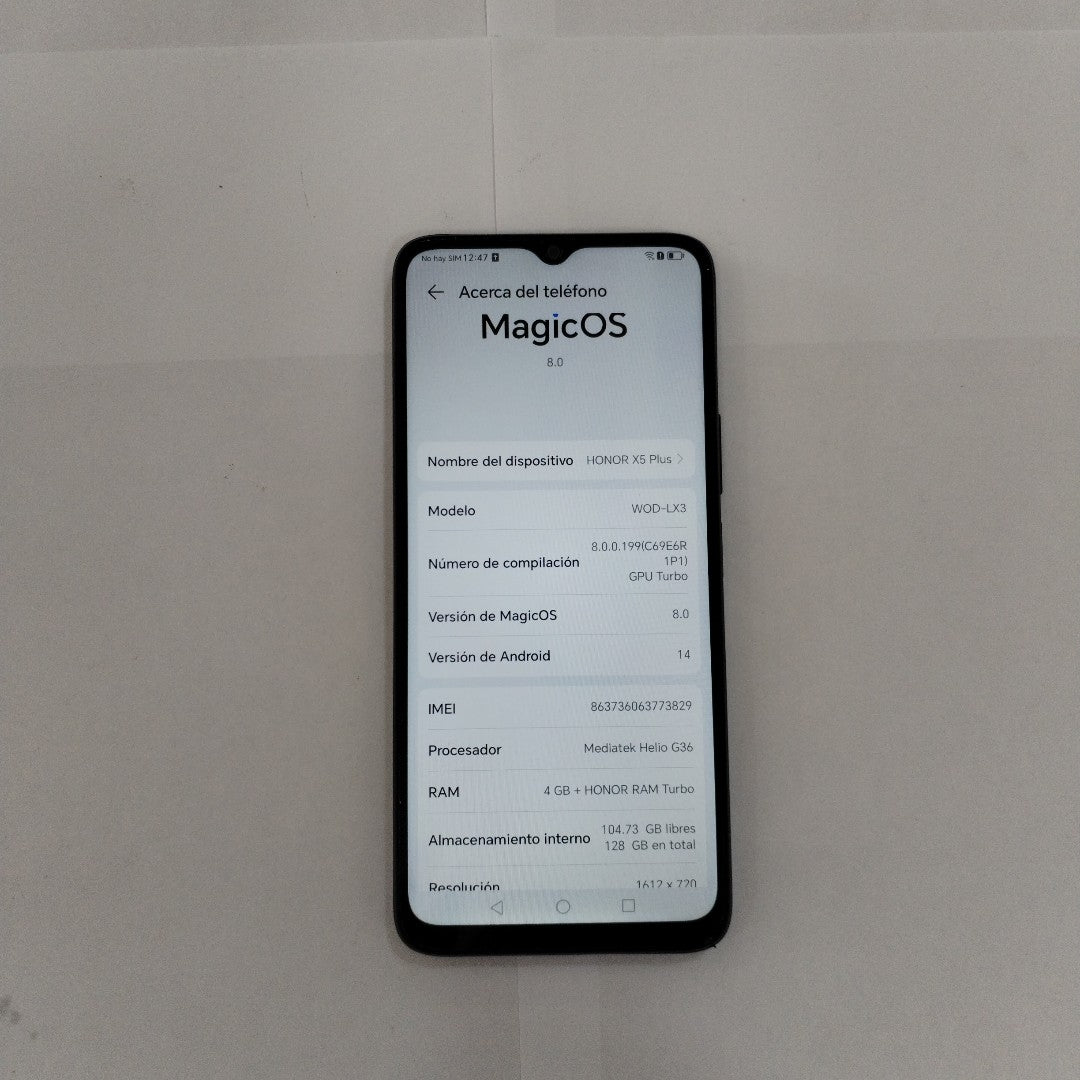 CELULAR HONOR X5 PLUS WOD-LX3 (2023) 128 GB 4 GB RAM (SEMINUEVO)