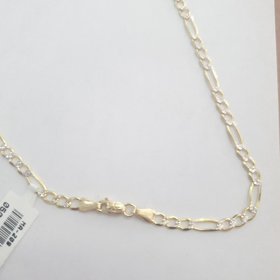 CADENAS CARTIER 3*1 DIAMANTADA ORO 14K 7.5 (NUEVO)