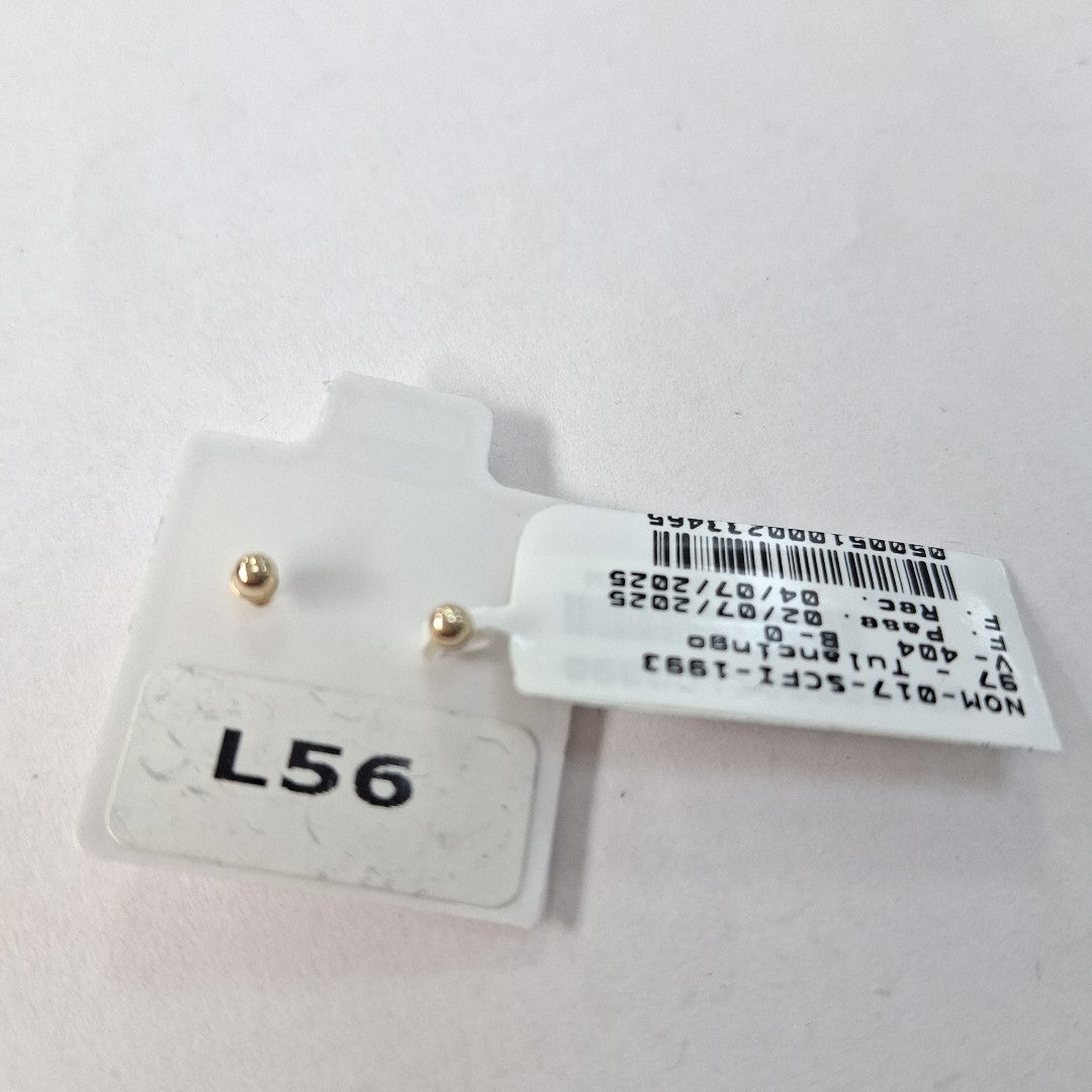 BROQUELES ORO 14K 1 (NUEVO)