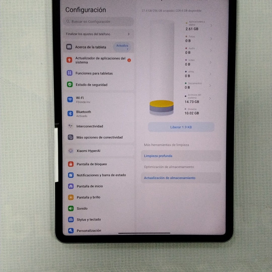 TABLETA XIAOMI PAD 7 24091RPADG (2024) 256 GB 8 GB RAM (SEMINUEVO)