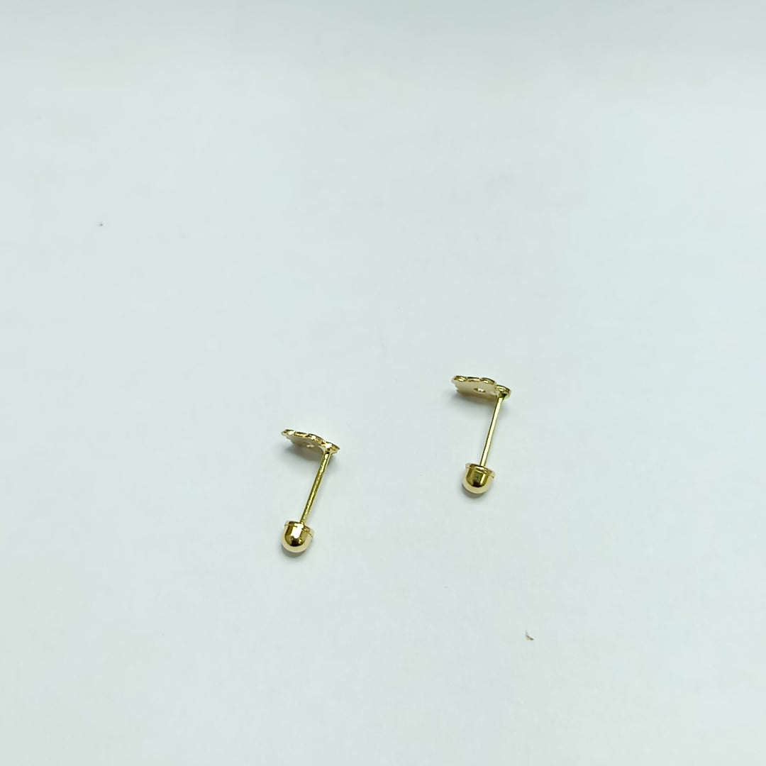 BROQUELES ORO 14K 1 (NUEVO)