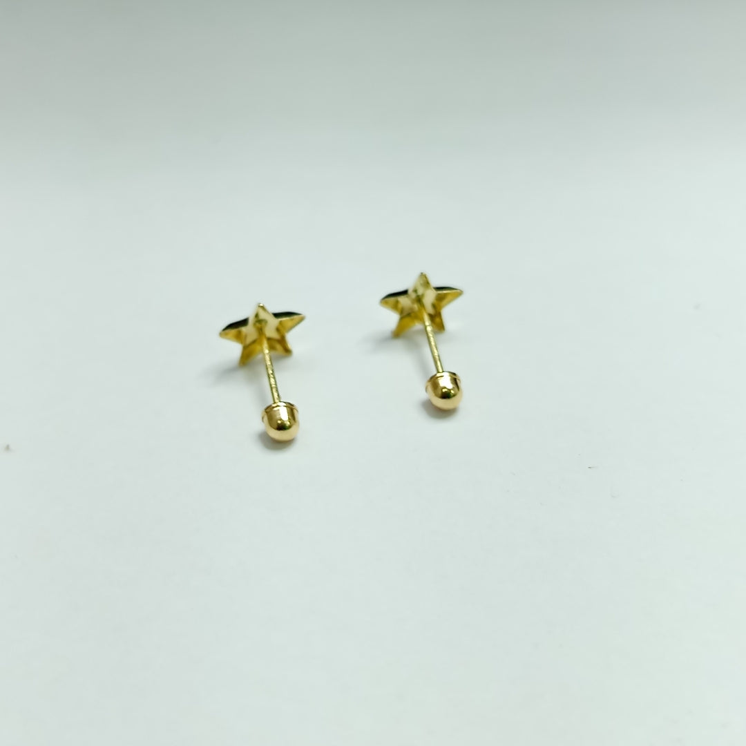 BROQUELES ORO 14K 1 (NUEVO)