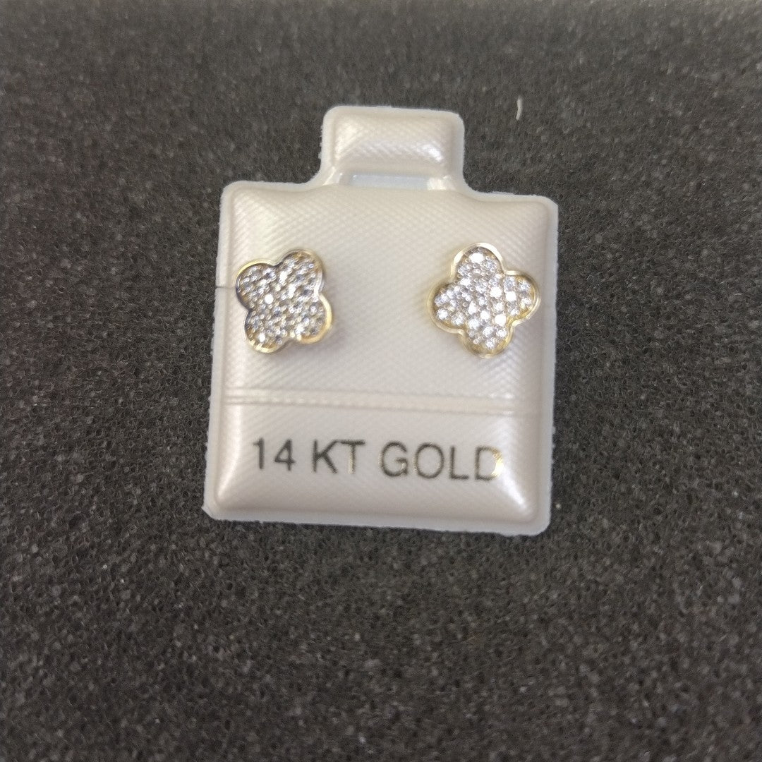 BROQUELES ORO 14K 1 (NUEVO)