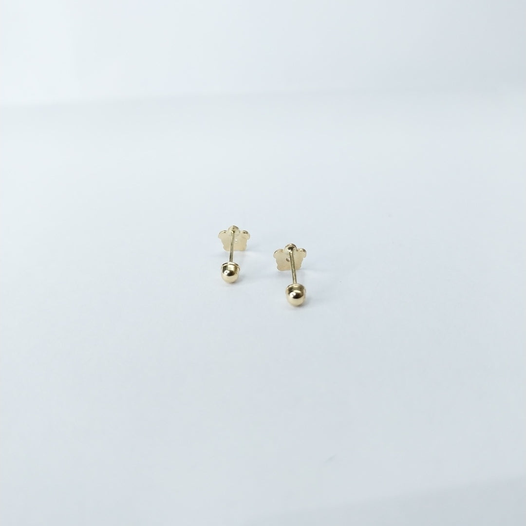 BROQUELES ORO 14K 1 (NUEVO)