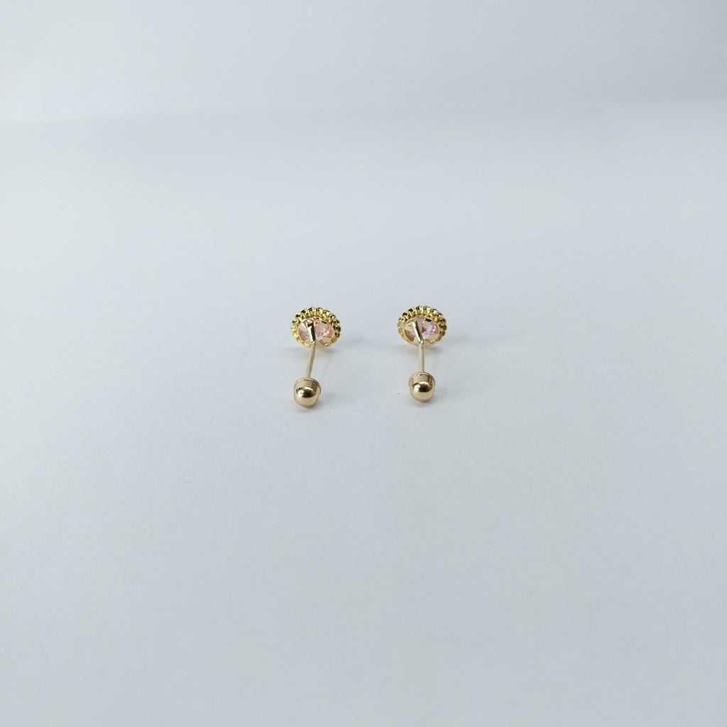 BROQUELES ORO 14K 1 (NUEVO)