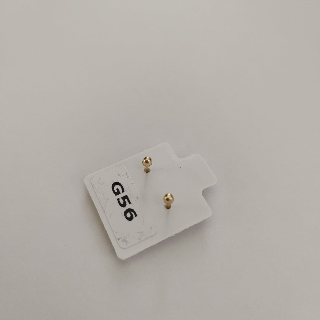 BROQUELES ORO 10K 1 (NUEVO)