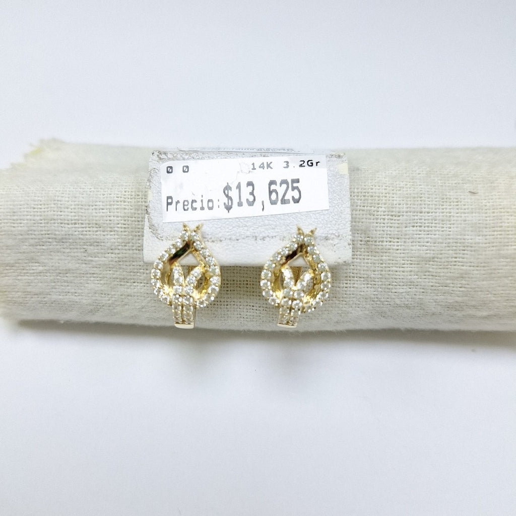 BROQUELES ORO 14K 3.2 (NUEVO)