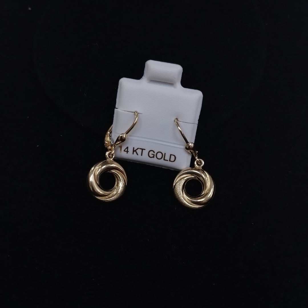 BROQUELES ORO 14K 2.6 (NUEVO)