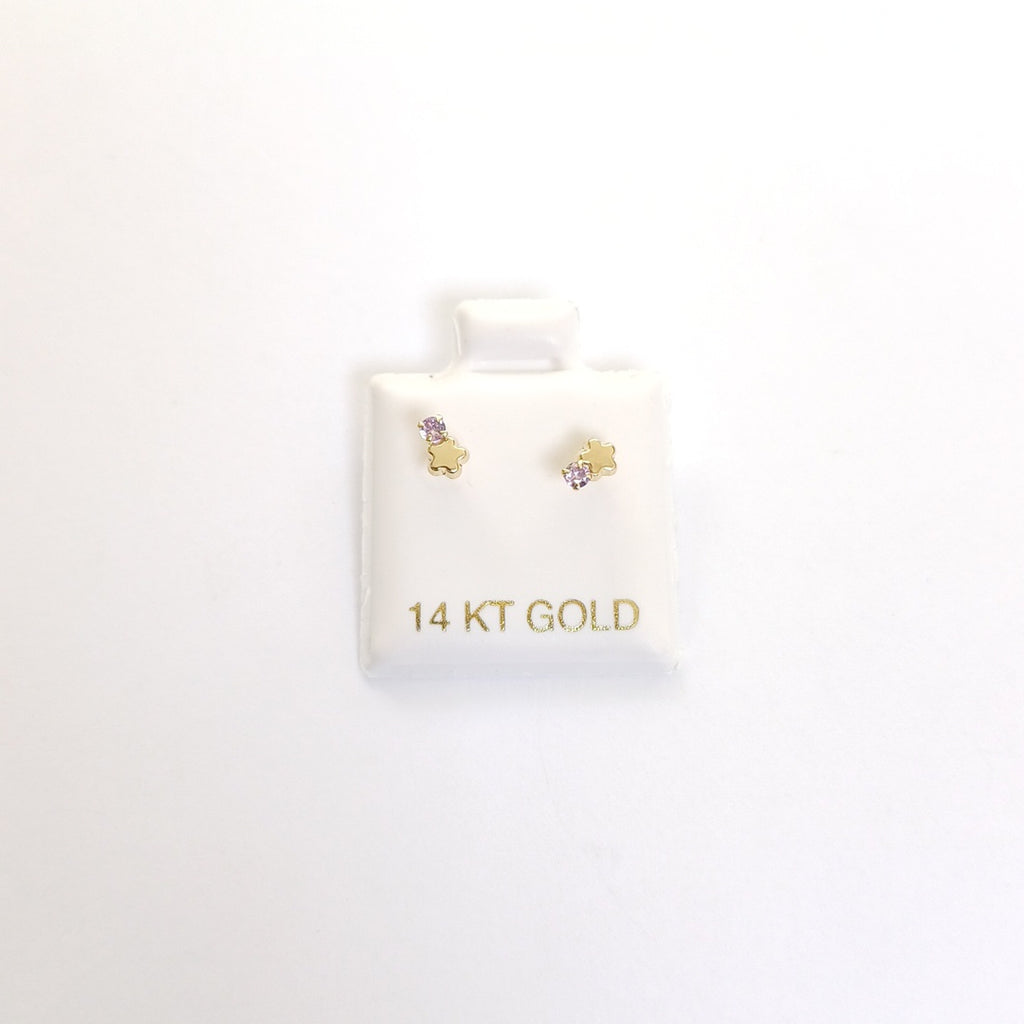 BROQUELES ORO 14K 1 (NUEVO)