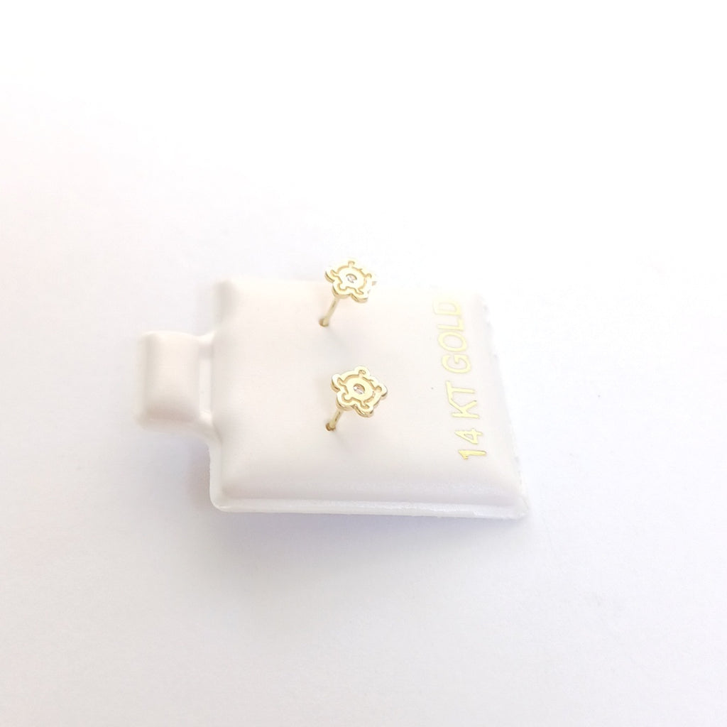 BROQUELES ORO 14K 1 (NUEVO)
