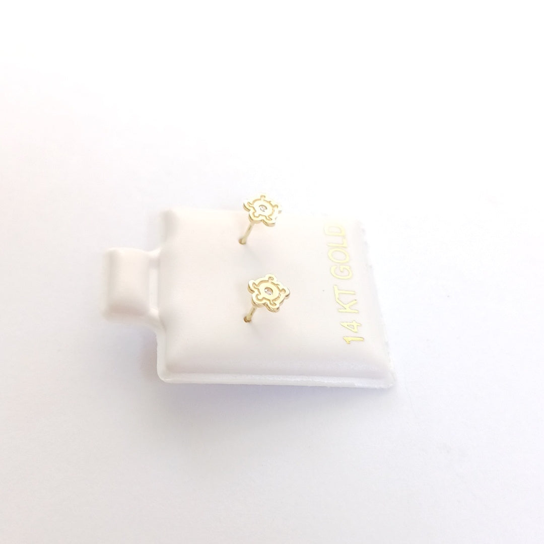 BROQUELES ORO 14K 1 (NUEVO)