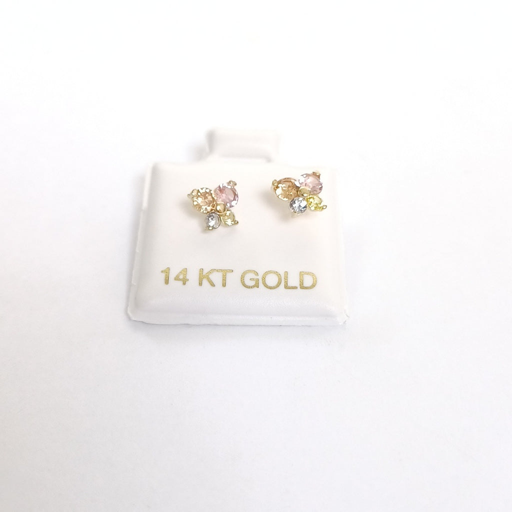 BROQUELES ORO 14K 1 (NUEVO)