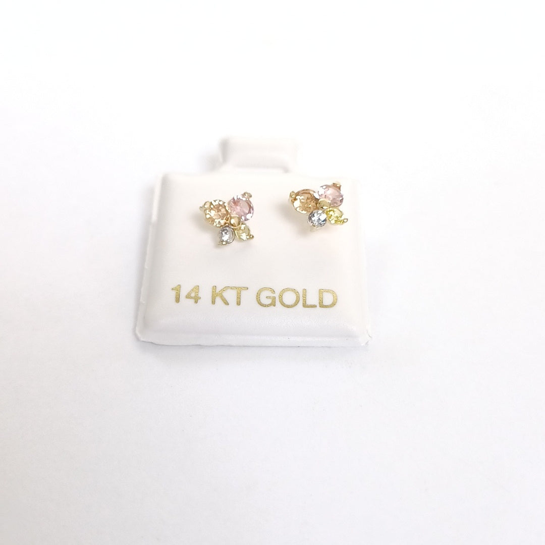 BROQUELES ORO 14K 1 (NUEVO)