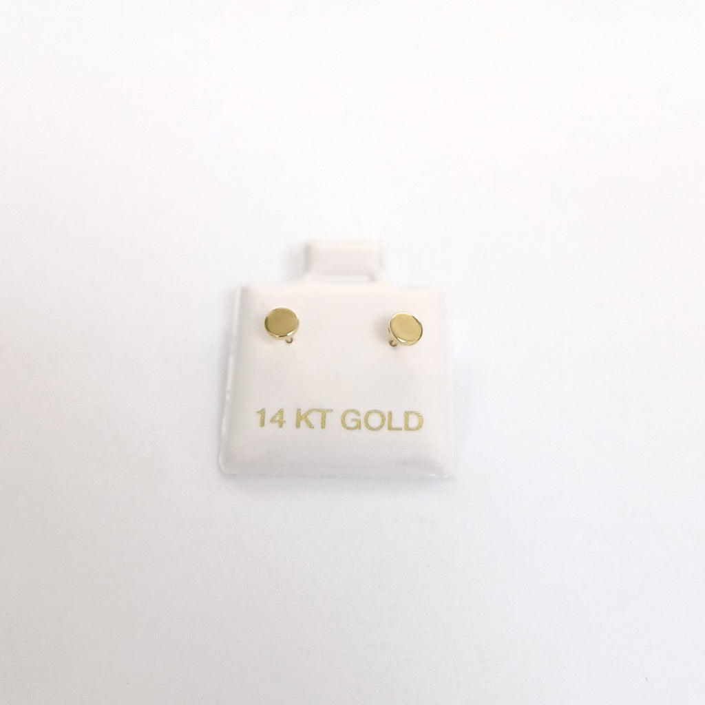 BROQUELES ORO 14K 1 (NUEVO)