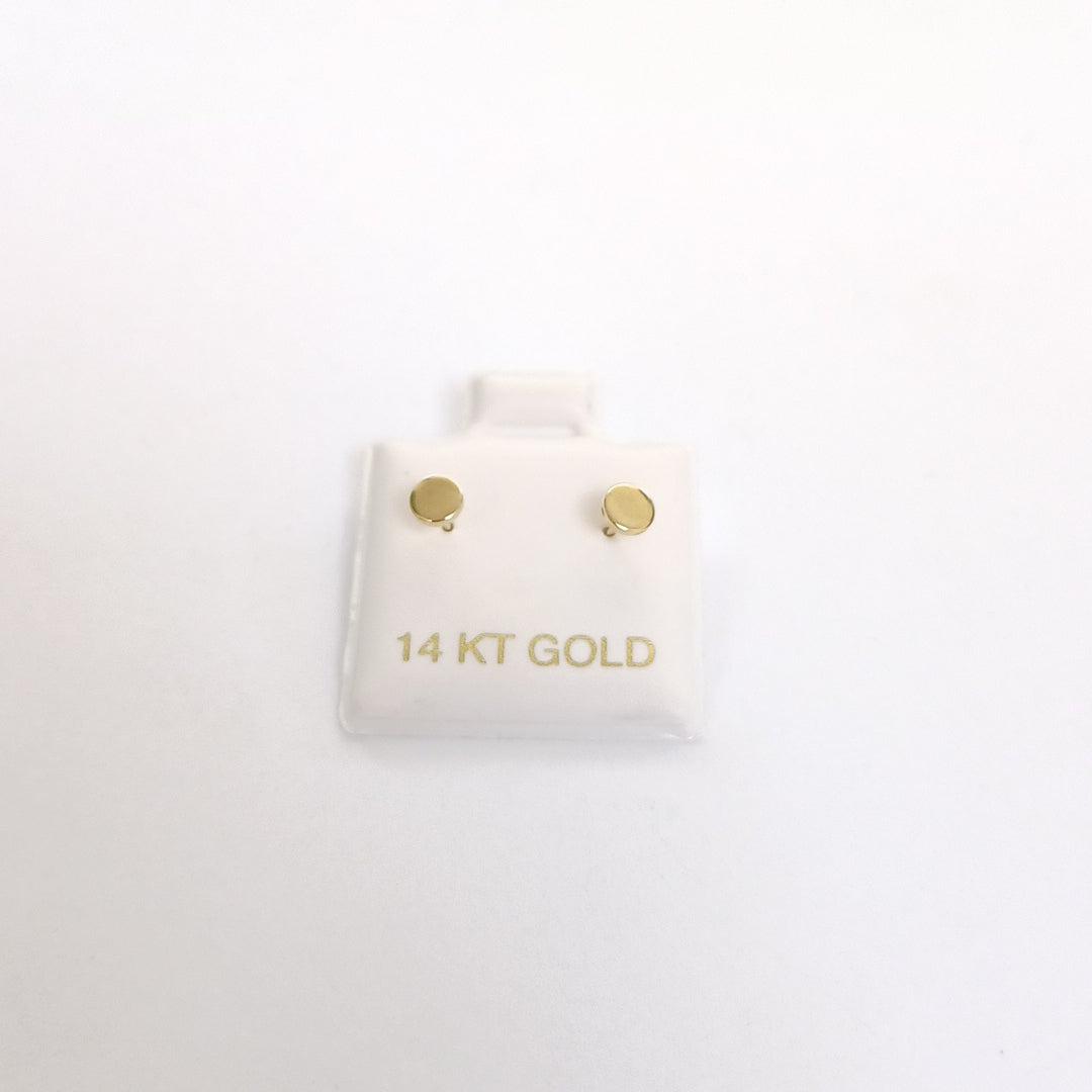 BROQUELES ORO 14K 1 (NUEVO)