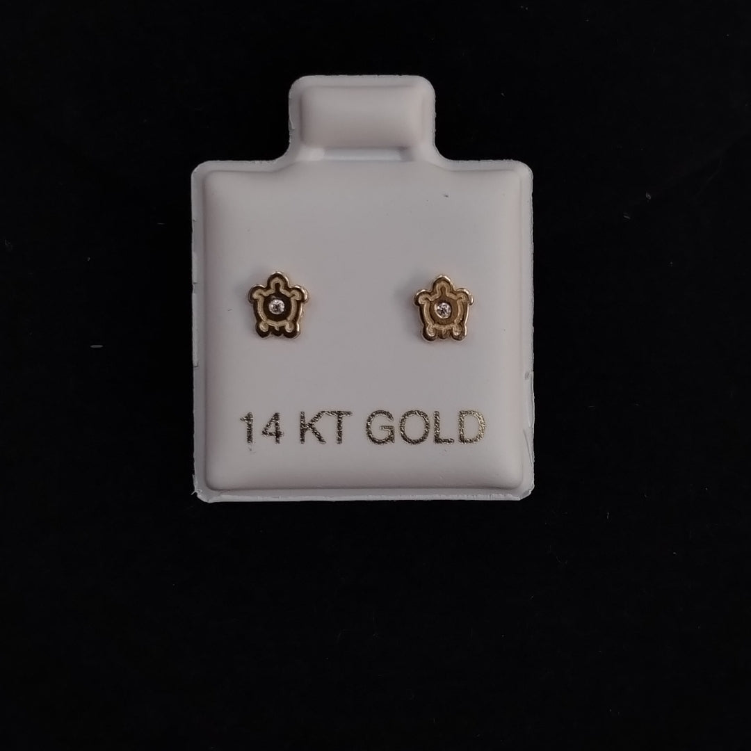 BROQUELES ORO 14K 1 (NUEVO)