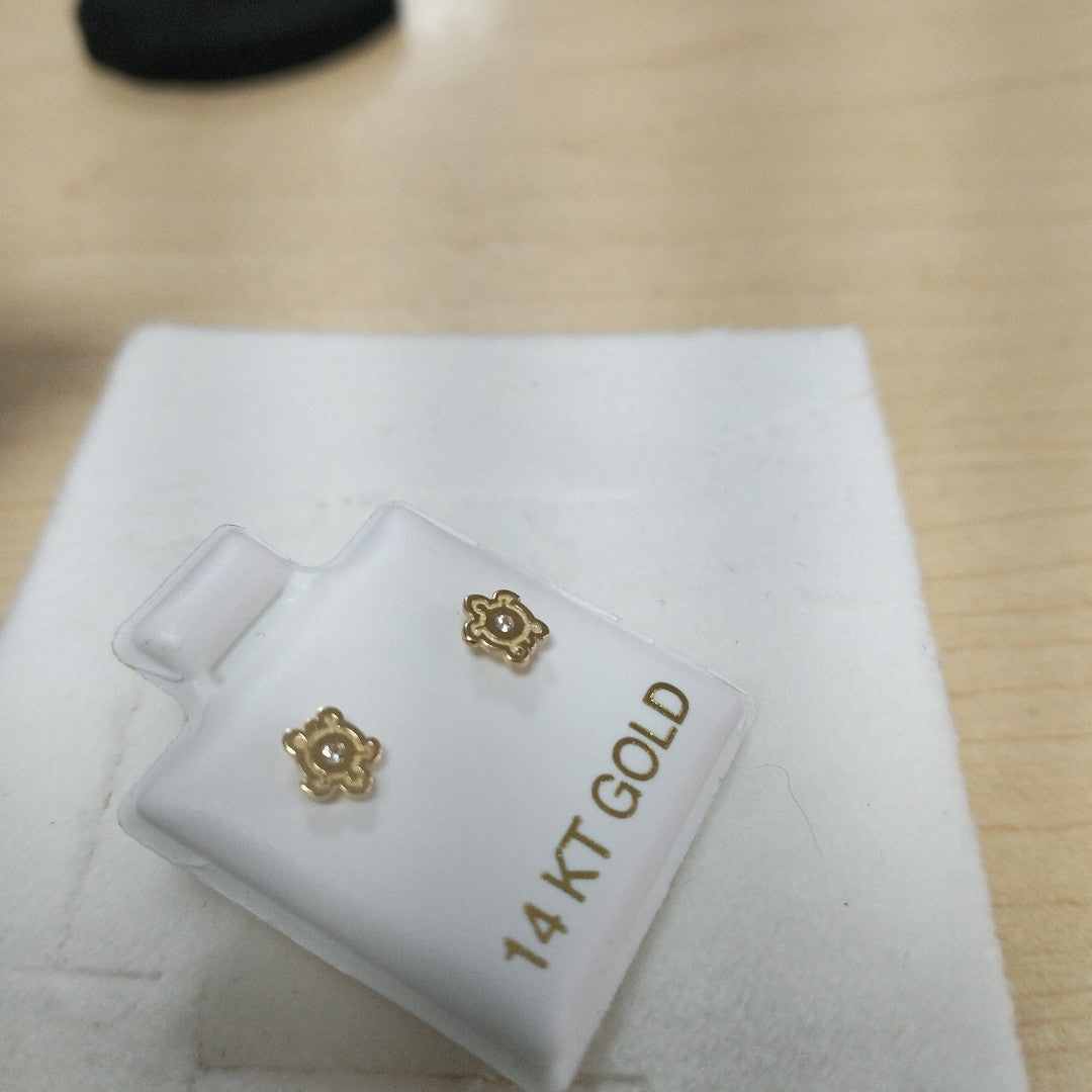 BROQUELES ORO 14K 1 (NUEVO)